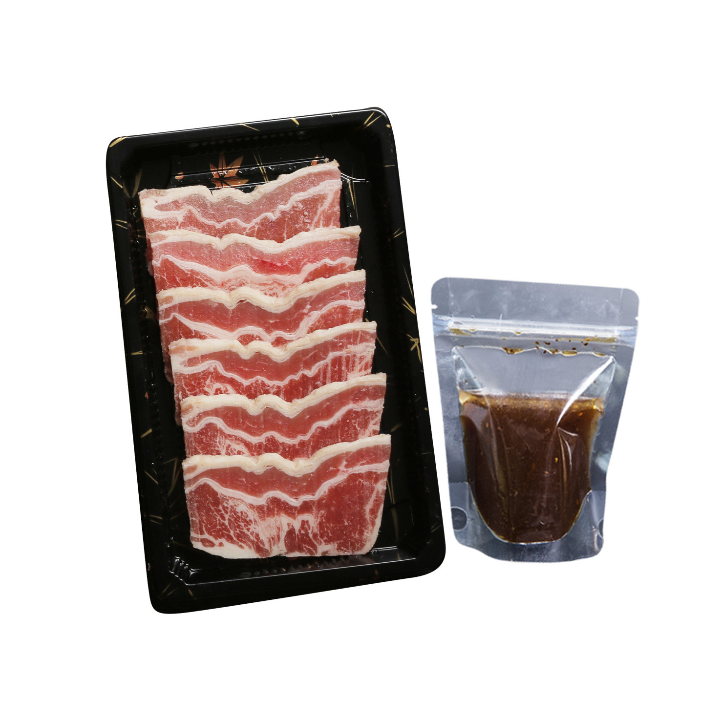 - Combo Ba Chỉ Bò Úc Nướng kèm Sốt Ướp BBQ Hàn Quốc - 500g