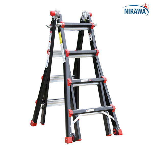 Thang Nhôm Gấp Đa Năng Nikawa NKB-46 - 6.39 mét - Màu Đen