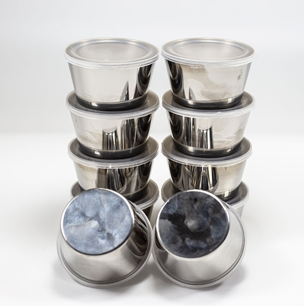 Combo 10 Khuôn Làm Bánh Flan Rau Câu Cupcake Inox 304 Nắp Nhựa Khít