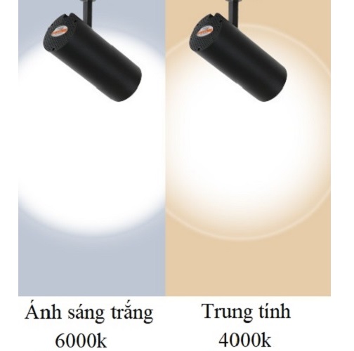 Combo 3 đèn LED Rọi Ống Bơ 10W ốp trần, tường, đèn soi tranh, đèn trang trí - Trắng