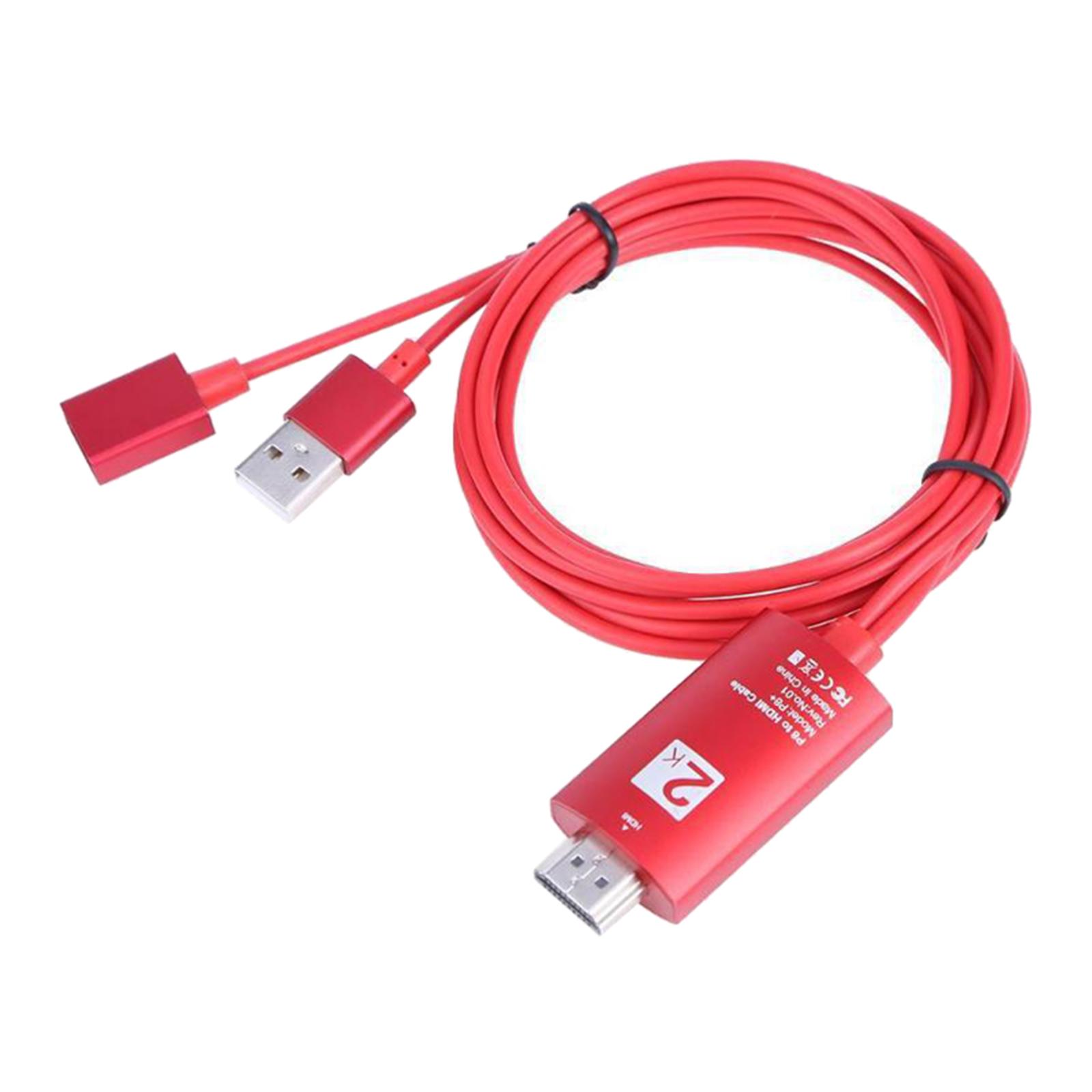 HDMI Cable for iPad, Compatible with to HDMI Adapter, Digital AV Connector 1080P HDMI Cord for X/8/7/6 to TV/Projector/Monitor