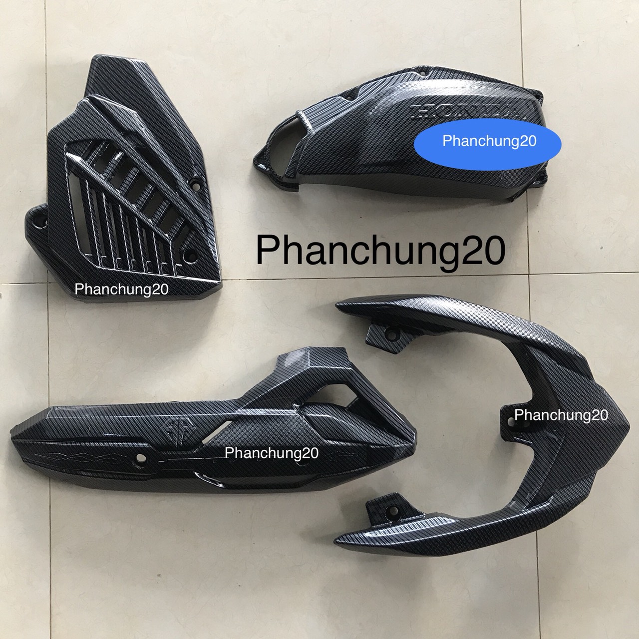 COMBO ỐP PHỤ KIỆN TRANG TRÍ DÙNG CHO XE AB 2016 2017 2018 2019 CACBON