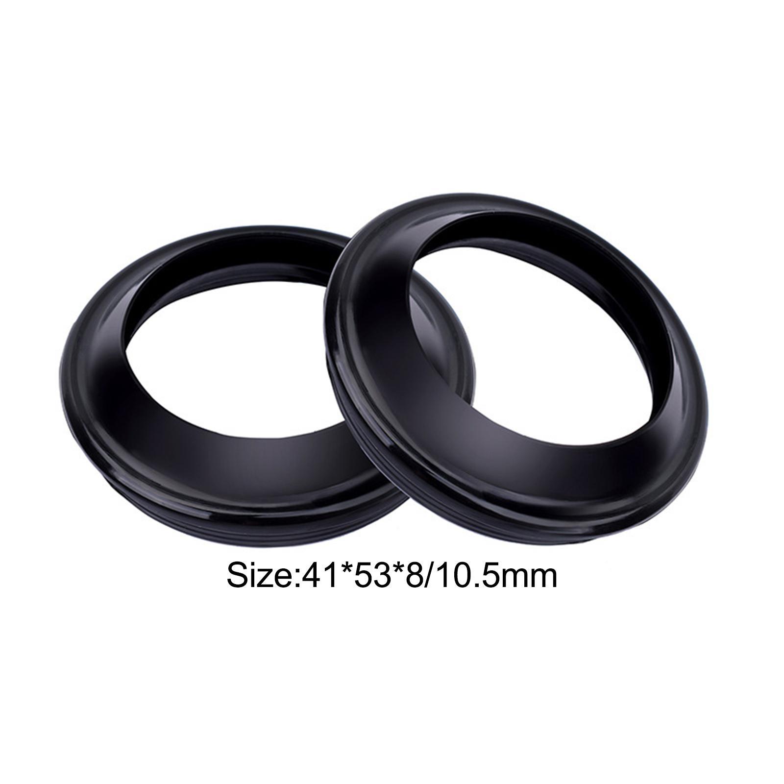 4Pieces Motorcycle Front Fork Dust and Oil Seal Accessories Durable High Performance Premium Replaces Spare Parts