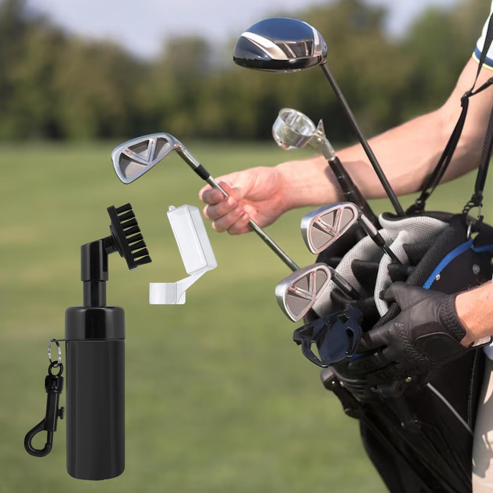 Golf Groove Cleaner, Golf Club Brush, with Water Bottle, Equipped with Water Spray Device Easy to Operate, Equipment Golf Club Groove Brush
