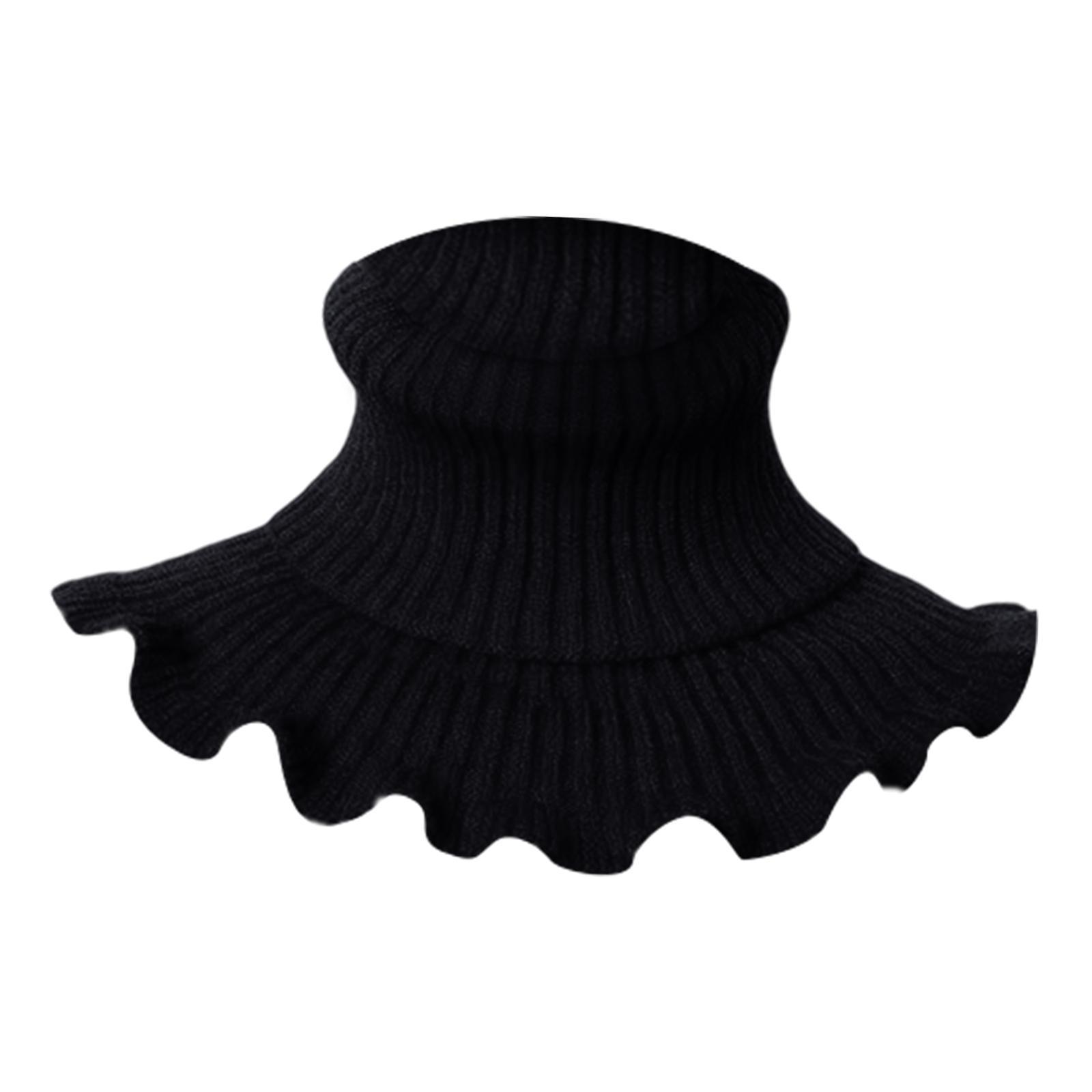 Women Turtleneck Knit Neck Warmer Scarf Quality Fabric Windproof