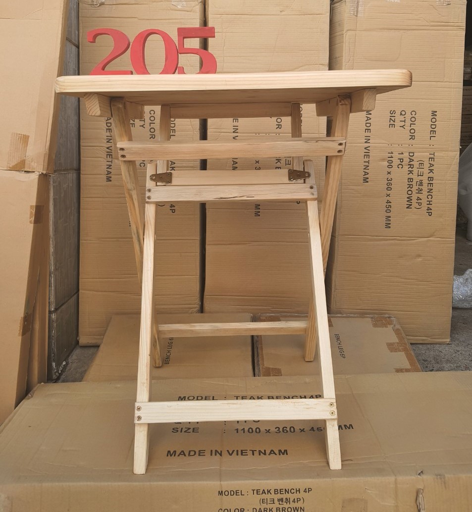 Bàn vuông 60x60x75cm gấp gọn – Bàn trà thông minh - D TABLE NATURAL TC205