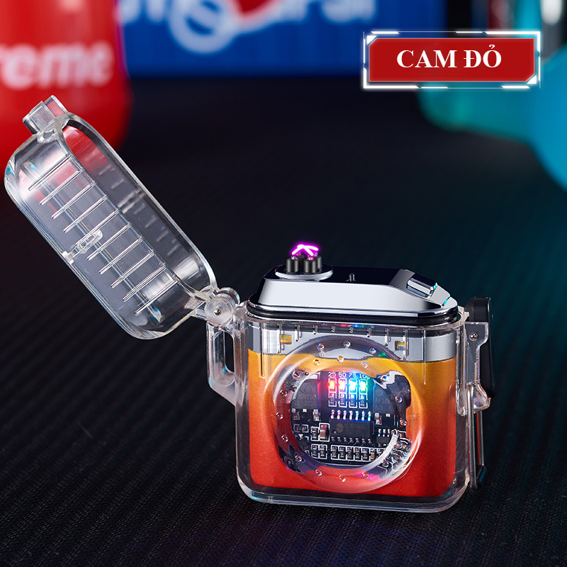 Bật Lửa Điện Tia Plasma Hiển Thị Phần Trăm Pin Fullbox - Sạc Điện