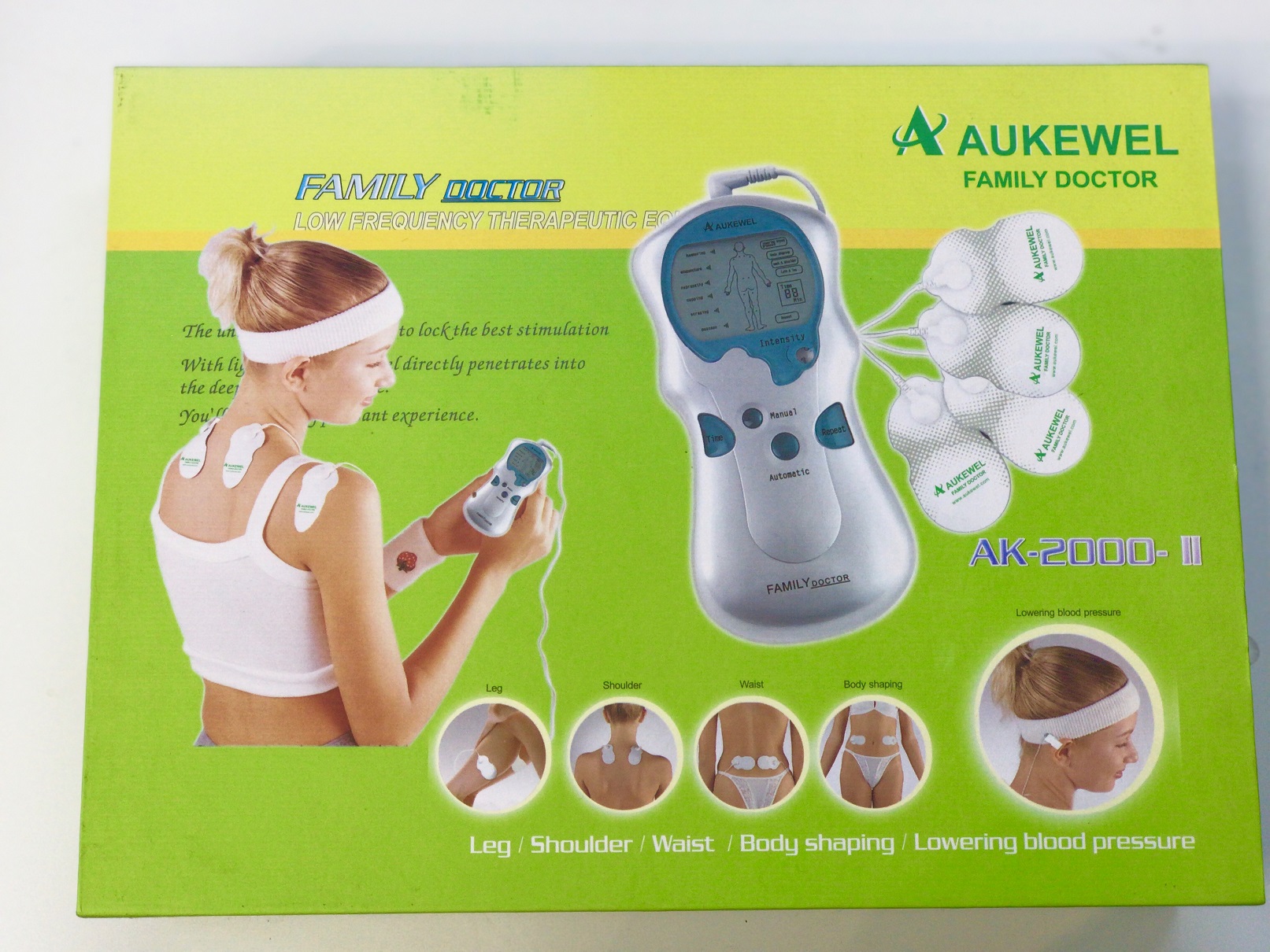 MÁY MASSAGE XUNG ĐIỆN 4 ĐIỆN CỰC AUKEWEL AK2000II