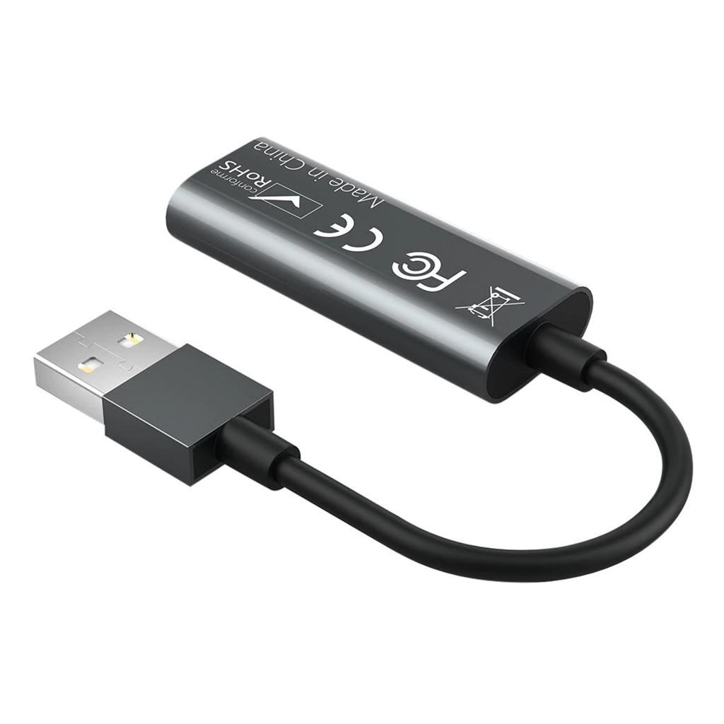 Cáp chuyển đổi HDMI to USB 3.0 Video Capture 1080P 4K Card Video Live Streaming hỗ trợ ghi hình từ điện thoại, PS4 - hàng chính hãng