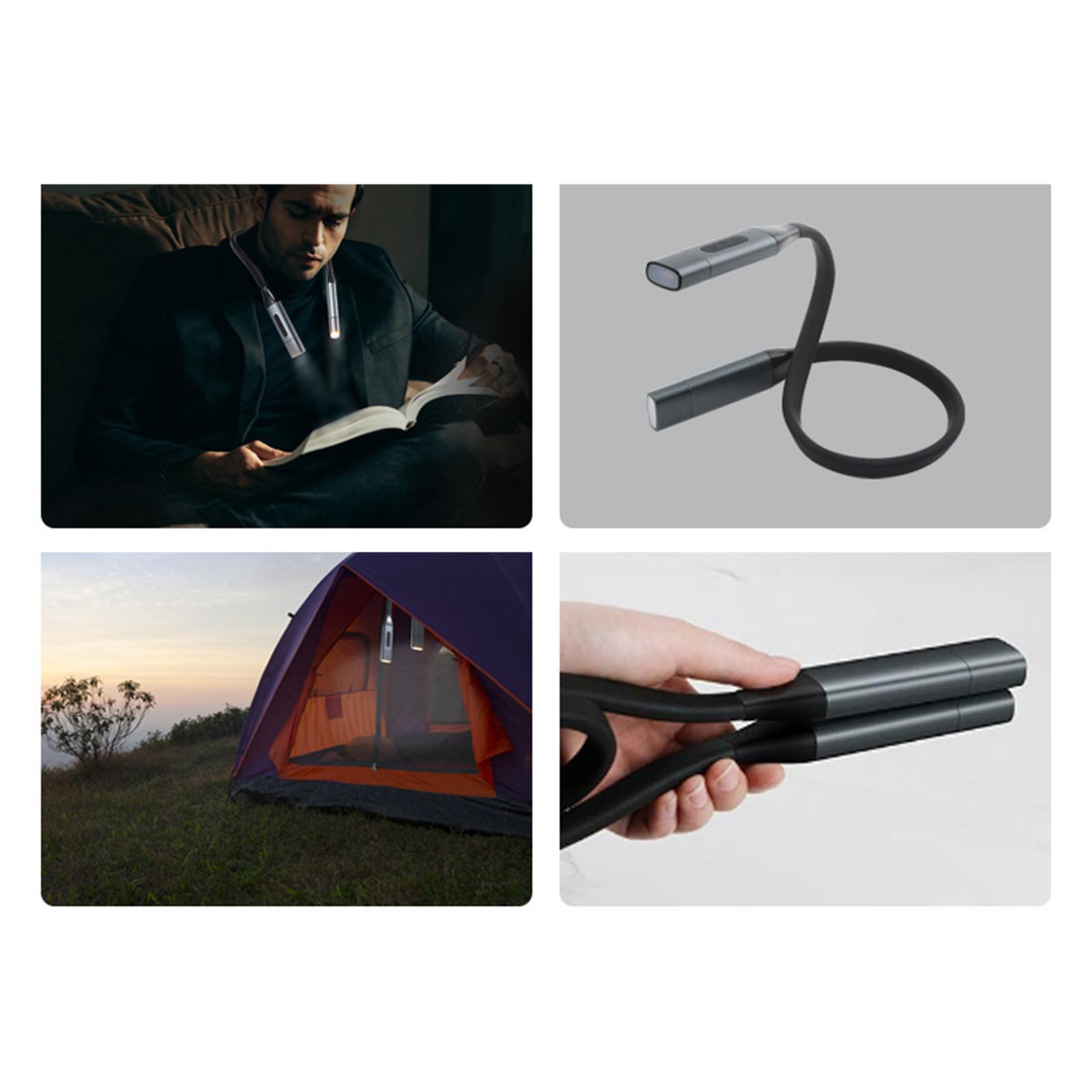 LED Neck Reading Light bed Lamp Adjustable Hands Free Flexible Portable