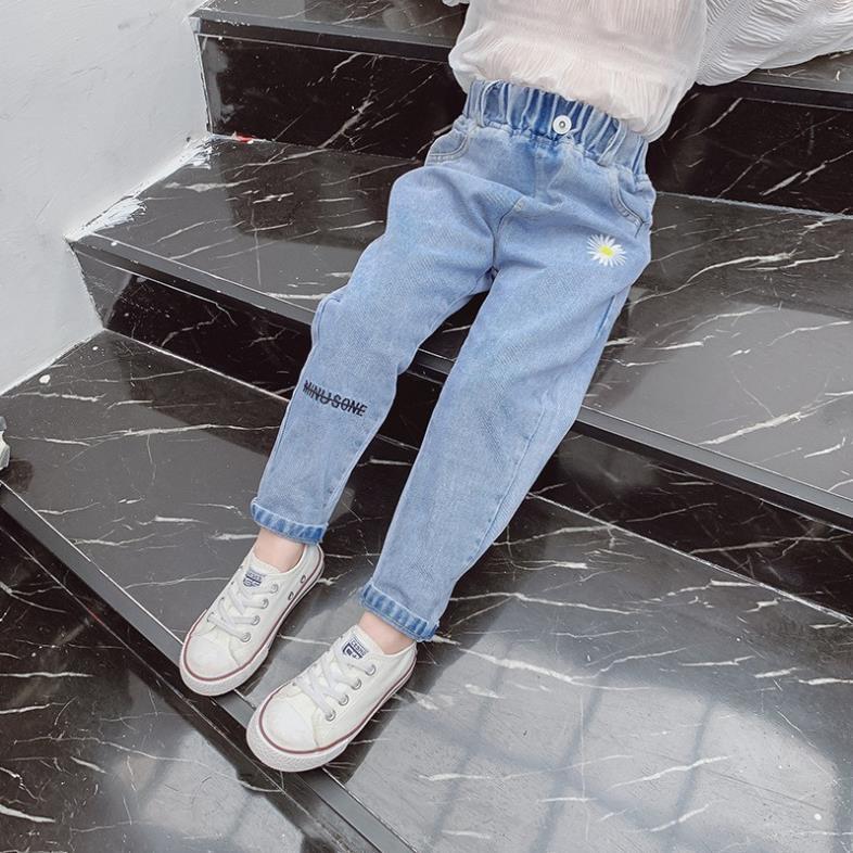 IQJ49 Size110-160 (12-40kg) Quần jean bé gái Hàng Quảng Châu Thời trang trẻ em