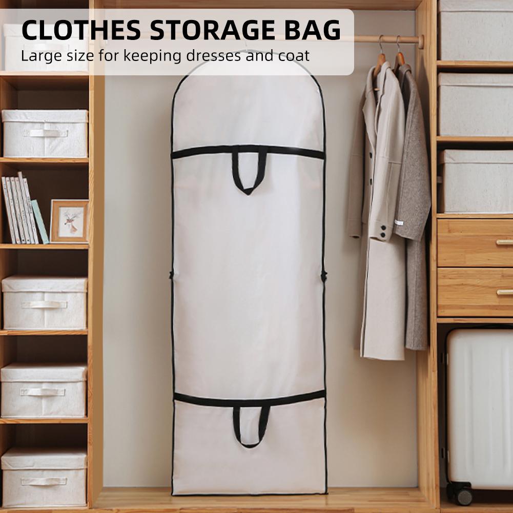 Wedding Gown Cover Dress Garment Clothes Storage Bag Foldable Dampproof Dustproof Washable Wedding Dress Long Dress Bag