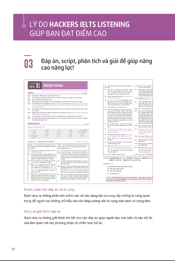 Sách Hackers IELTS : Listening
