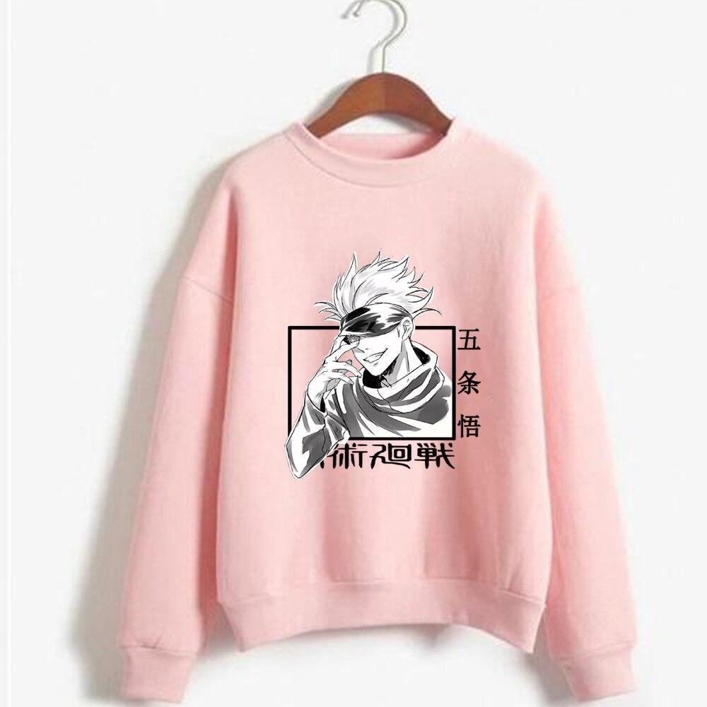 Áo Hoodie Tay Dài Cổ Tròn Form Rộng In Họa Tiết Anime Thời Trang
