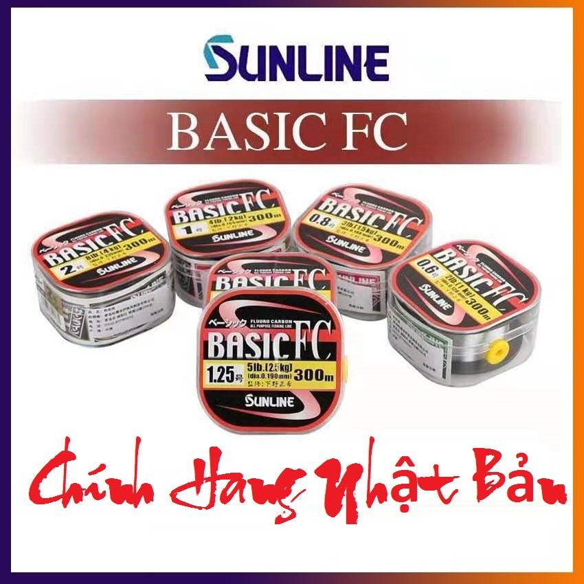 Cước Câu Cá Cao Cấp SUNLINE BASIC FC 300M NHẬP KHẨU