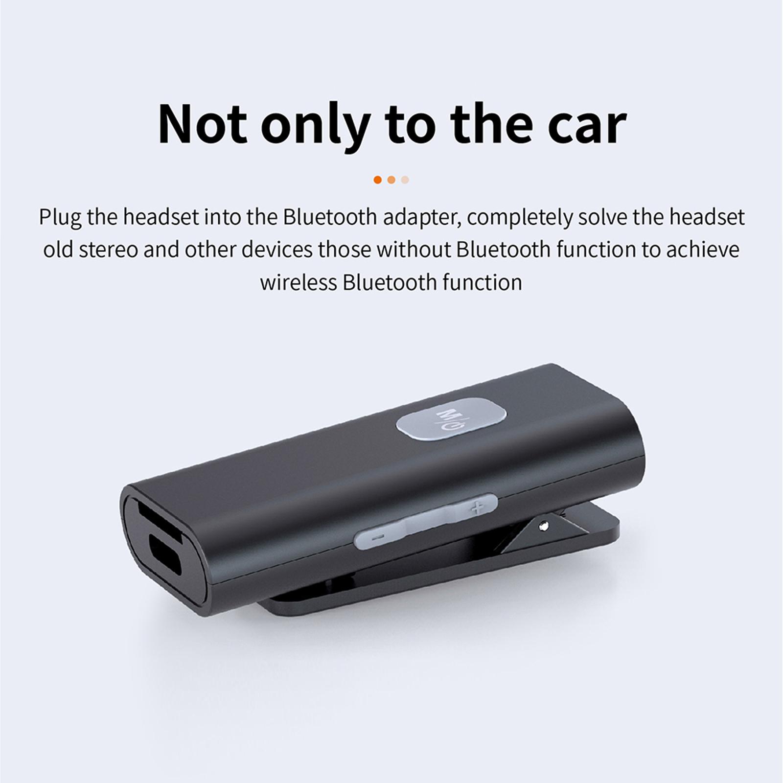 Bluetooth 5.0 Adapter 3.5mm Aux Audio Music Receiver Dongle for Home Audio Music Streaming