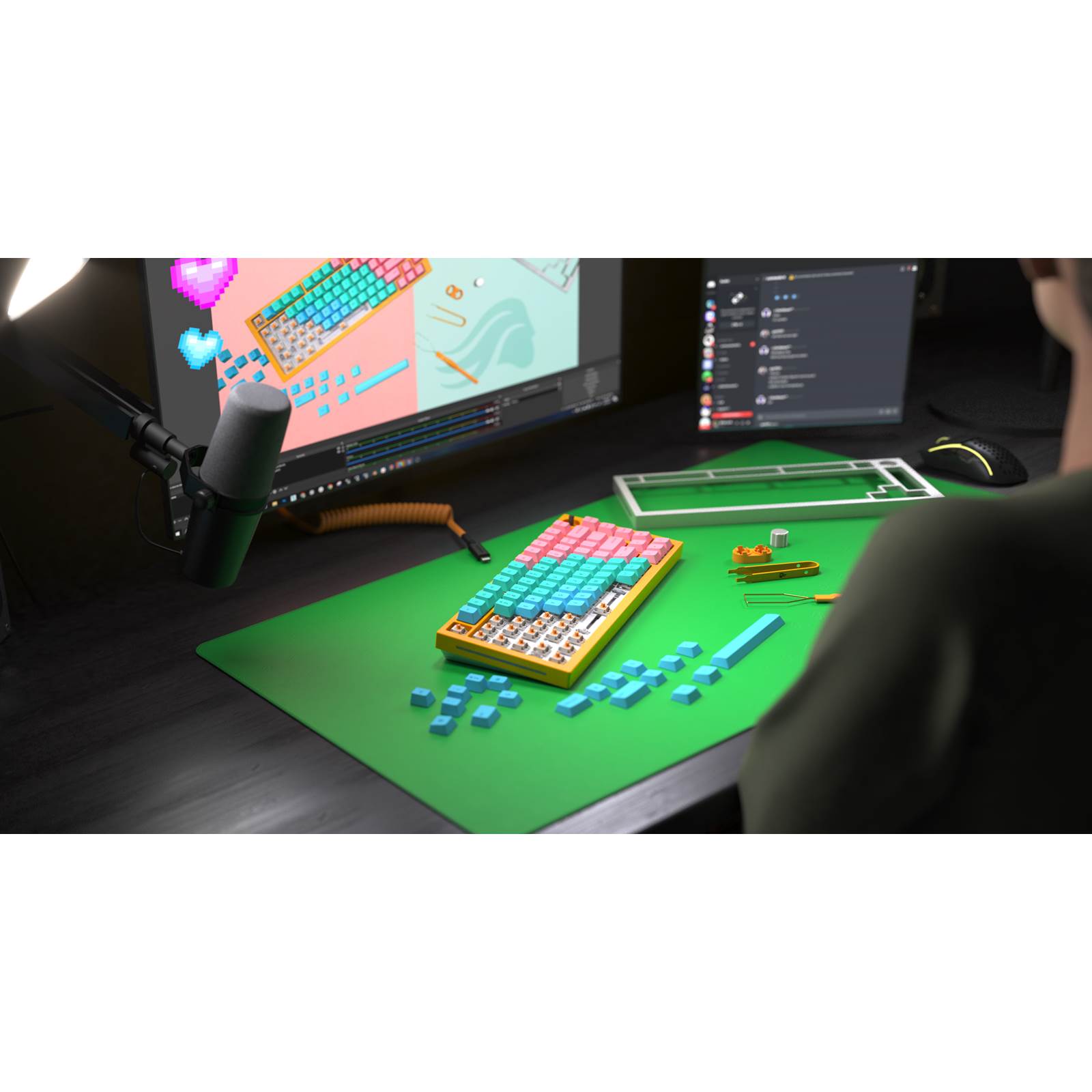 Lót chuột Glorious Chroma Key Mousepad XXL Extended - Hàng Chính Hãng