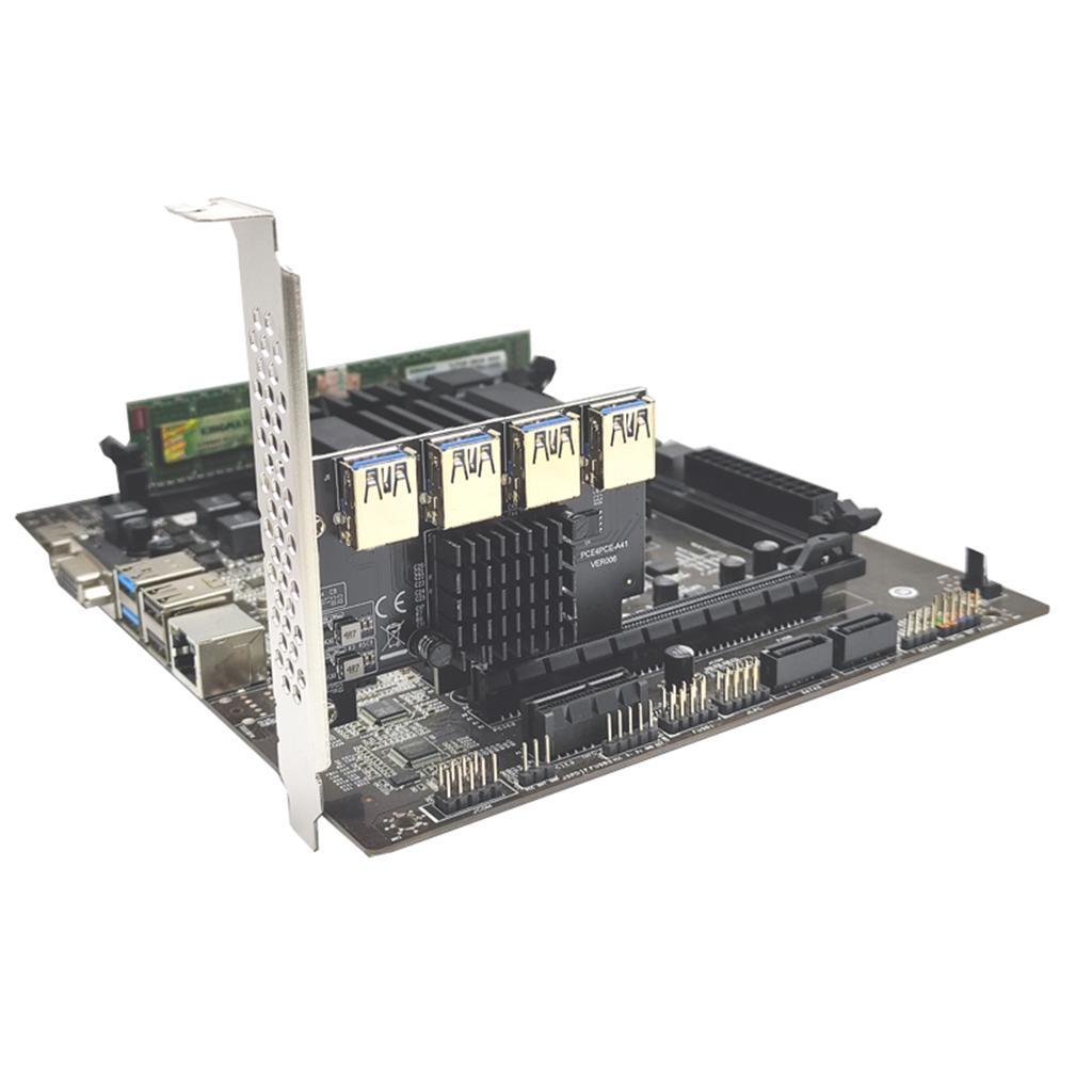 Pci-E 4x to 16x Riser Card 4x to 4 Pci-E   Expansion Card Board