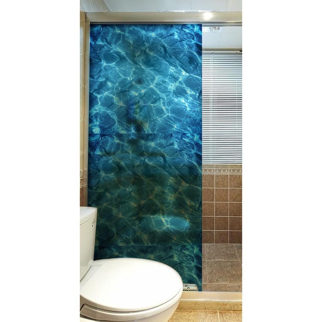 Decal dán Kính cao cấp - Mặt biển Xanh trong suốt