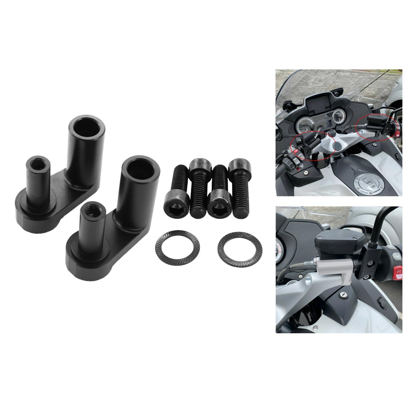 Motorcycle Aluminum Adjustable Handlebar Riser Kit for R1200RT Black