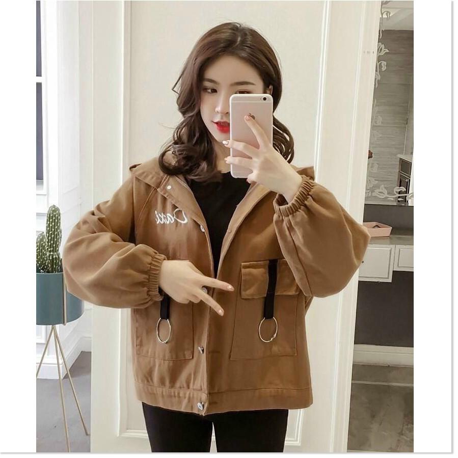 Áo khoác kaki nữ xịn xò siêu duyên dáng cho các bạn trẻ THỜI TRANG LANO STORE