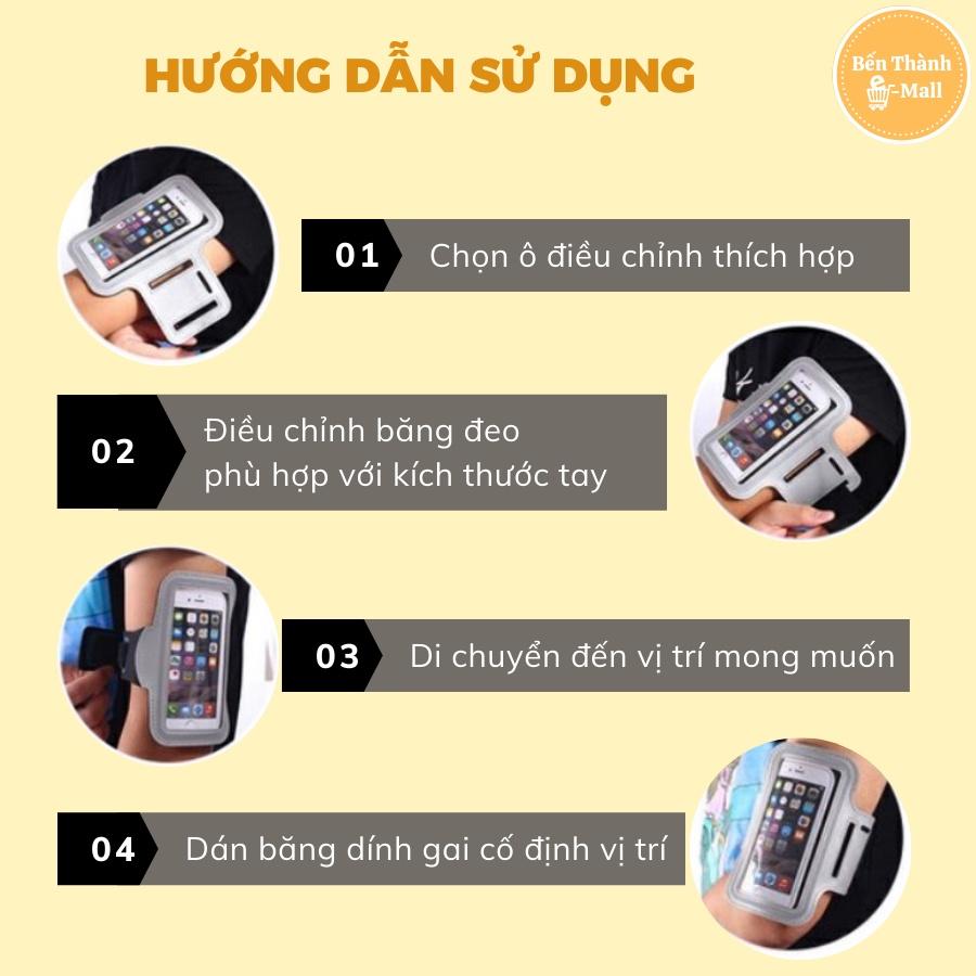 Bao Đeo Tay Điện Thoại Chạy Bộ Thể Dục Siêu Mỏng Nhẹ