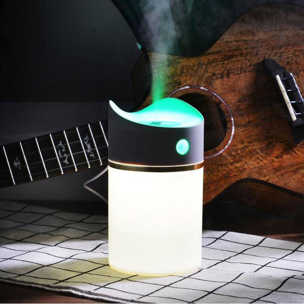 USB LED Ultrasonic Home Office Humidifier Air Diffuser Purifier Mist Maker Pink