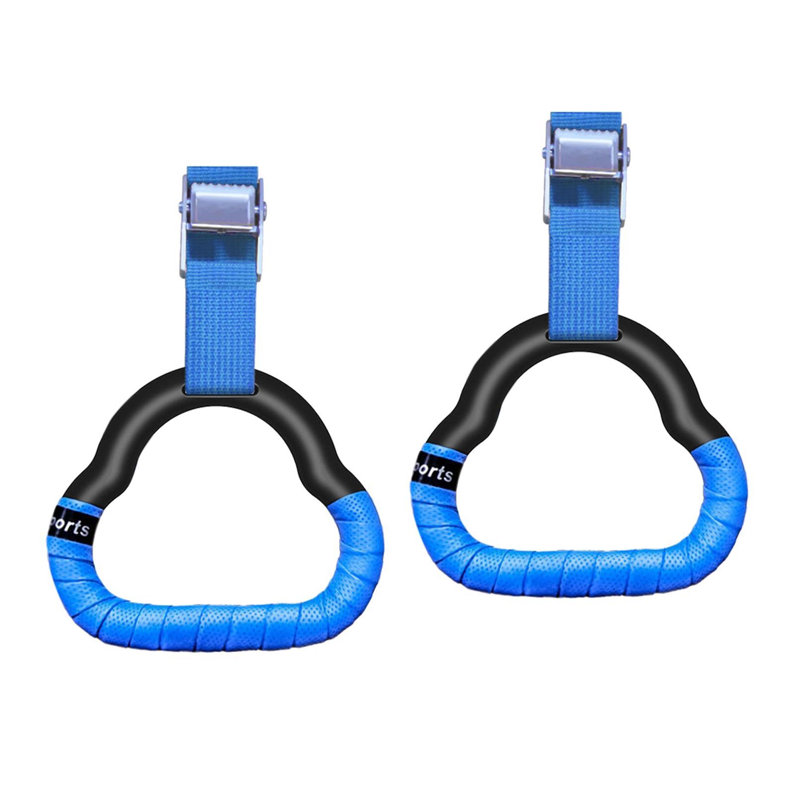 Gymnastics Rings Gym Bar Attachment Non Slip Handle Exercise Rings Training Rings for Home Gym Full Body Fitness Workout Equipment