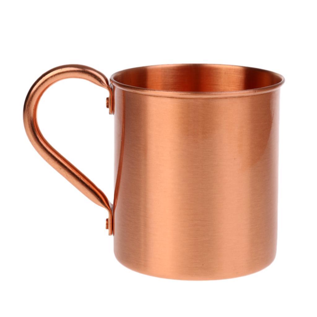 350ml 100% Pure Copper Drinking Cold Beer Bar Mug Coffee Tea Cup with Handle