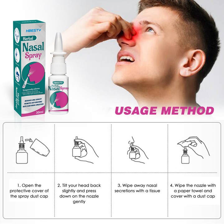 Dứt điểm viêm xoang, viêm mũi dị ứng, viêm mũi mãn tính, thông hốc xoang với chai xịt mũi Nasal Spray xuất xứ Nhật Bản loại 30 ml – Mã số 1215
