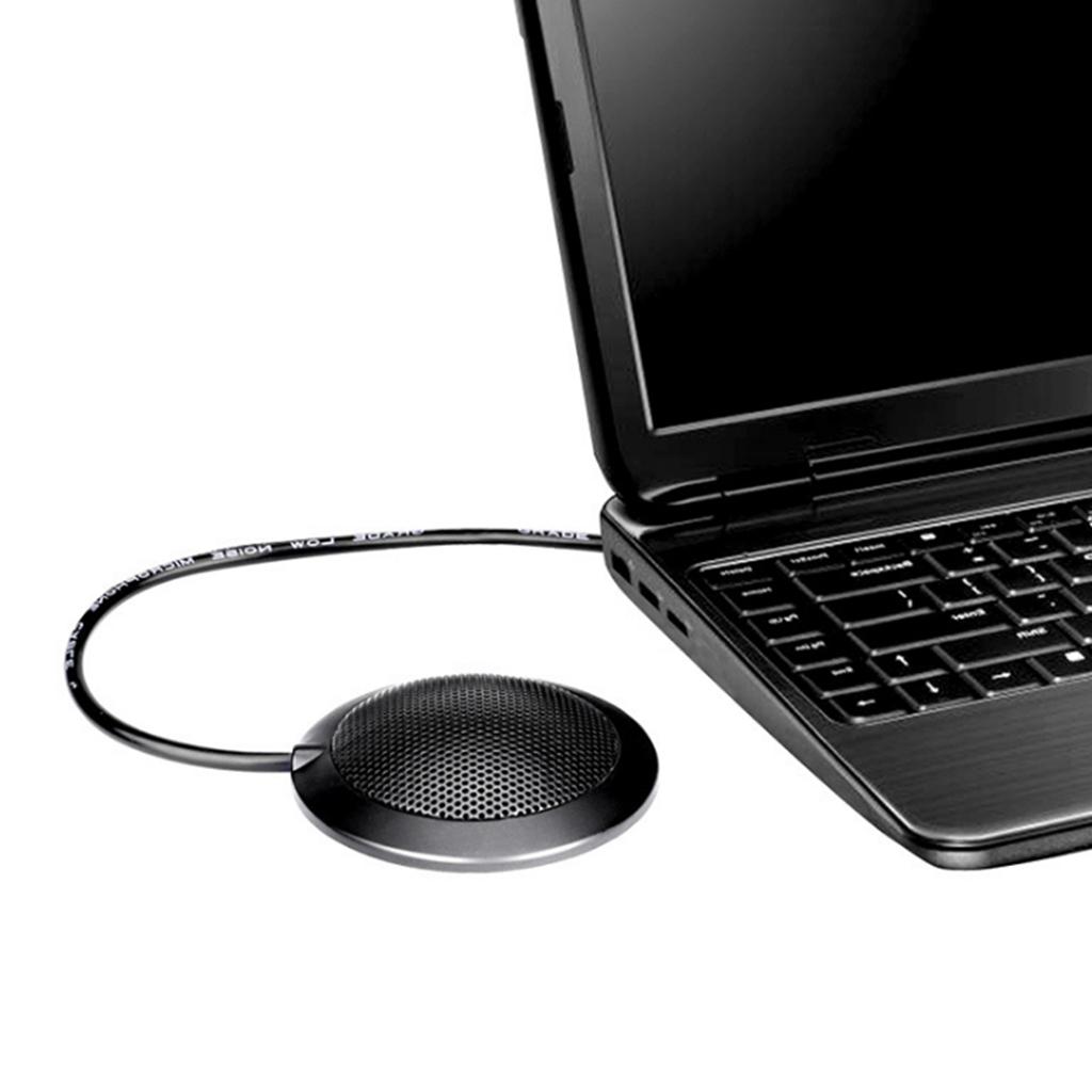 Conference USB Microphone for Computer Desktop and Laptop with 360° Pick up Range Compatible with Windows for YouTube, Conference Call