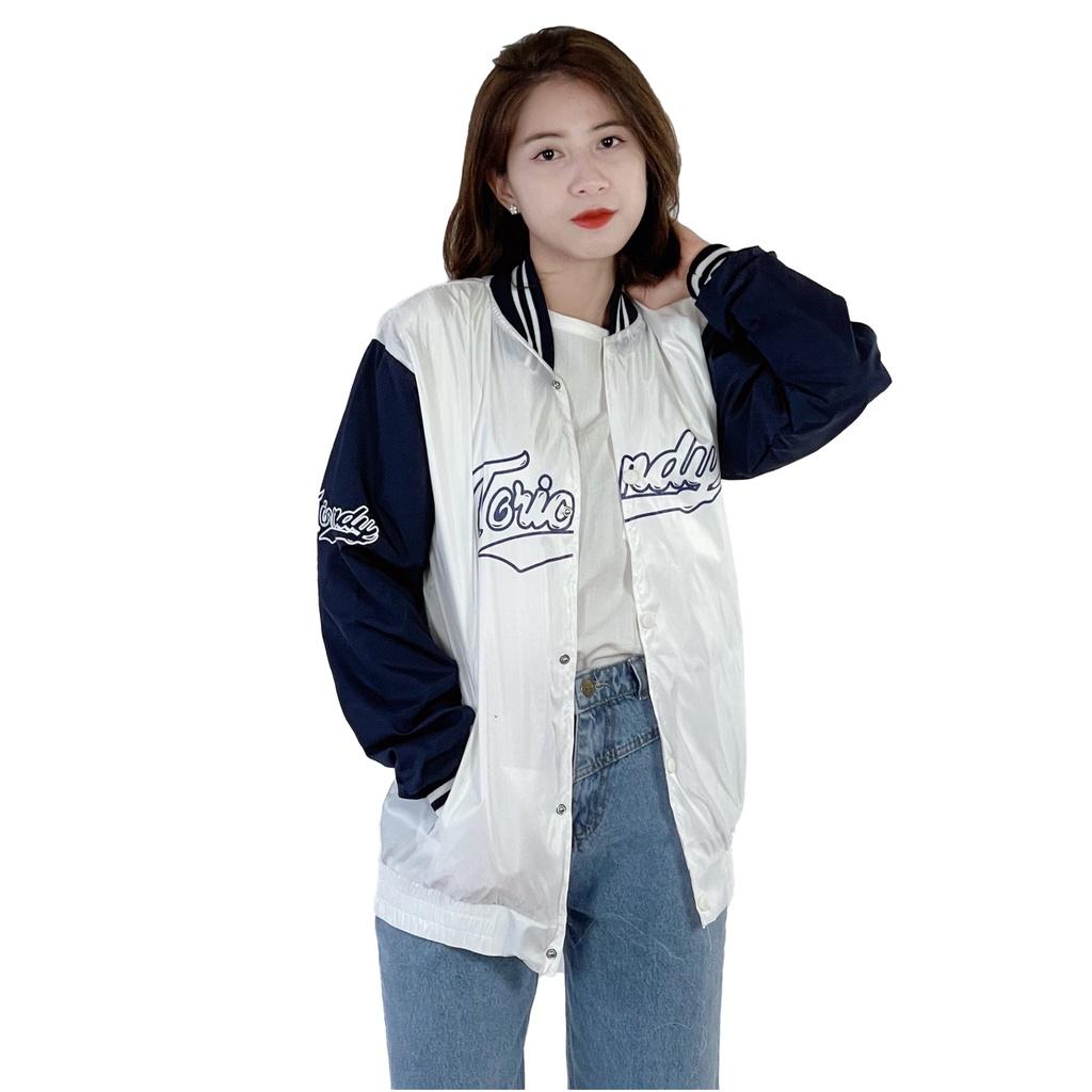 Áo khoác dù bomber nam nữ form rộng