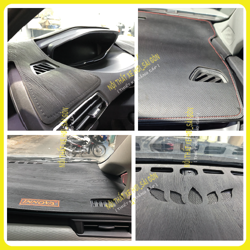 Thảm taplo Chevrolet Cruze Ltz da cacbon, da vân gỗ, nhung cu· 3 lớp dày 1cm chống nắng cao cấp