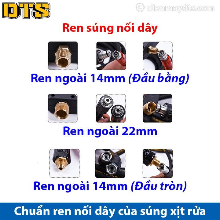 Bộ súng xịt DTS1 & bình tạo bọt tuyết cho máy rửa xe áp lực cao, máy xịt rửa cao áp