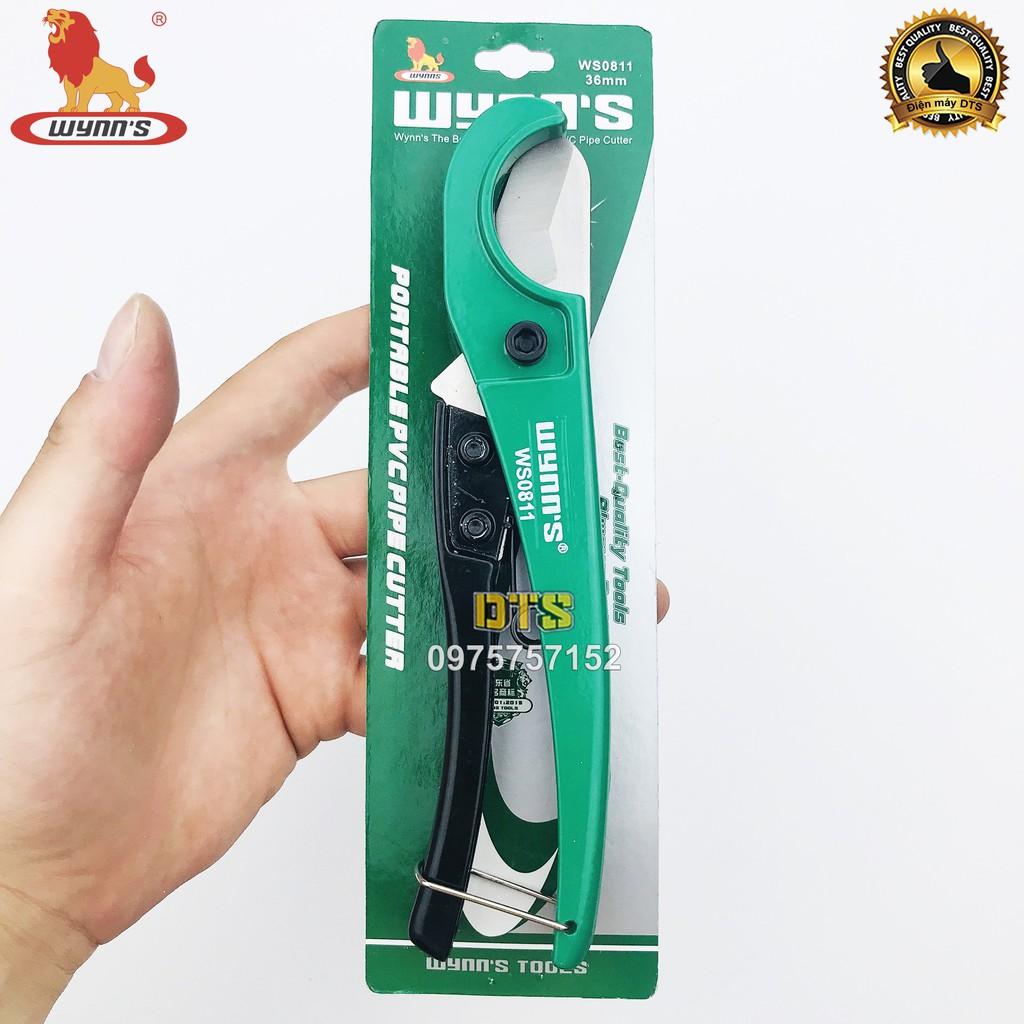 Kéo cắt ống nhựa PVC kiểu nhanh WYNN’S 210mm, dao cắt ống nước 0-36mm, cắt nhanh gen luồn dây điện ruột gà, được thợ đi