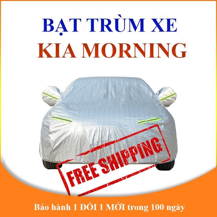 Bạt che phủ xe ô tô 5 chỗ Kia Morning chống nắng mưa, bạt trùm xe ô tô vải dù 3 lớp chống nóng không thấm nước