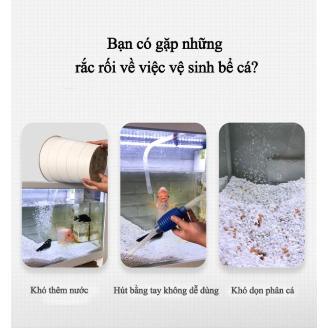 Máy thay nước bể cá, lọc cát sạc Ultra wash RELAXED EFFORT