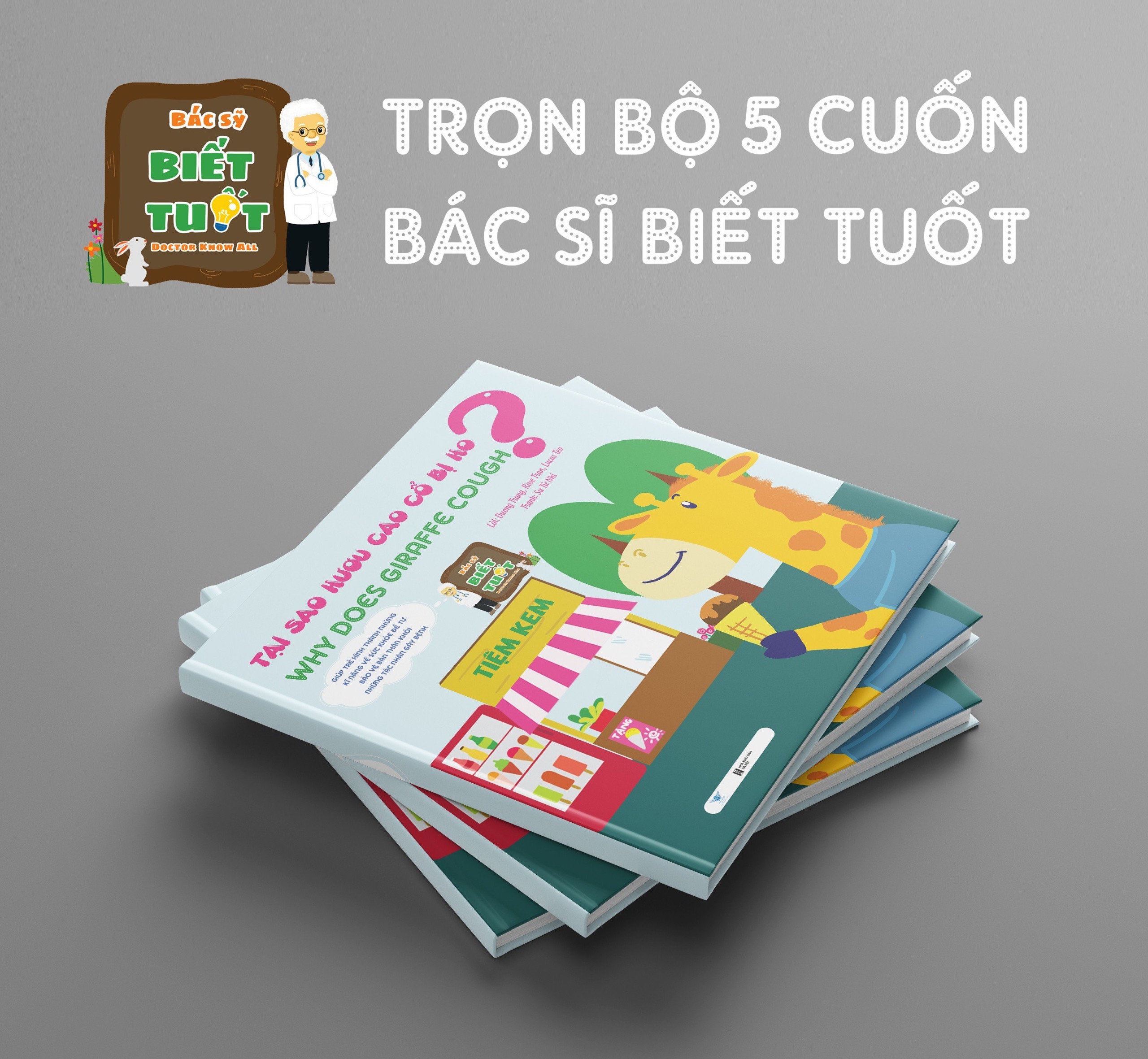 Bộ 5 cuốn song ngữ Bác sĩ biết tuốt - Minh Quang Books