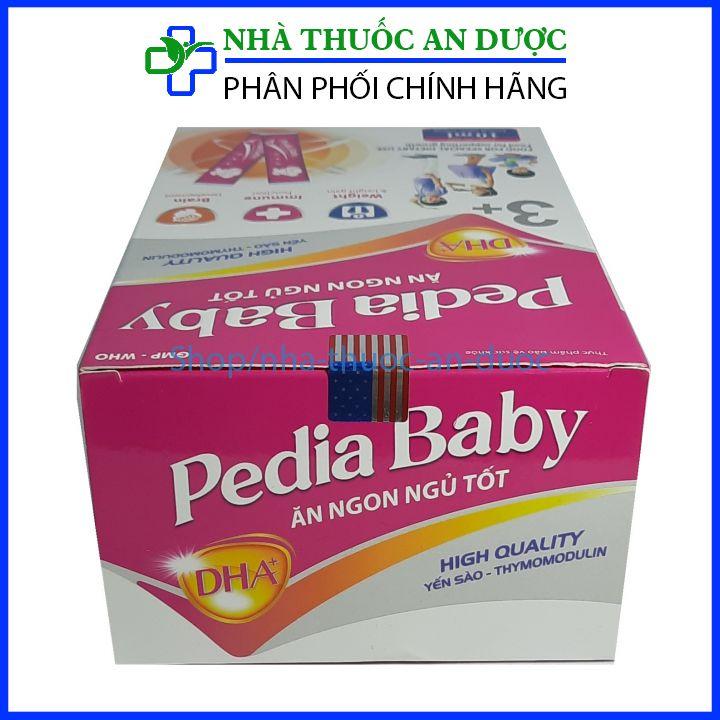 Siro Pedia Baby giúp bé ăn ngon, ngủ ngon, tiêu hóa tốt, tăng sức đề kháng – Hộp 20 ống