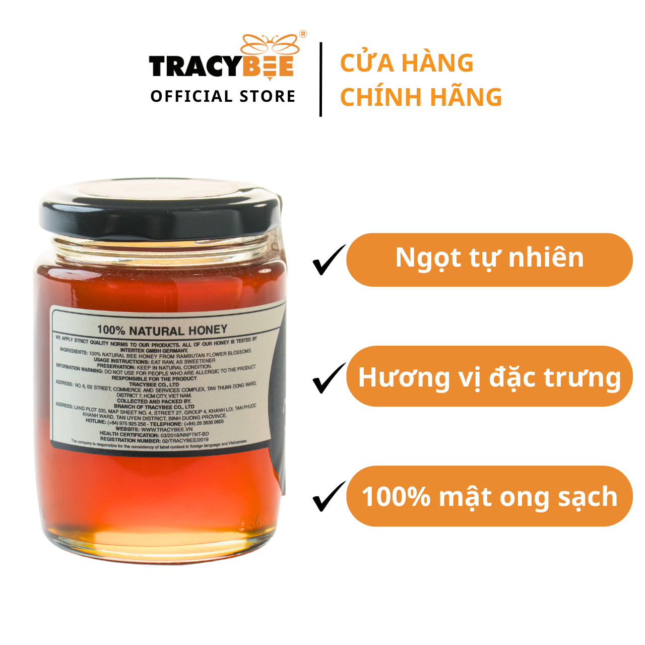 Mật ong hoa chôm chôm 189ml