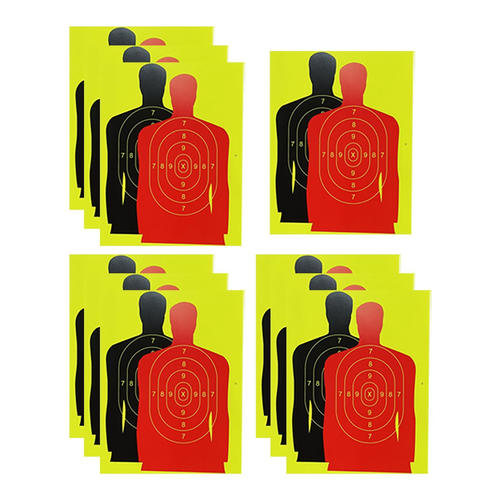 Silhouette Splatter Paper Targets Self Adhesive Visual Feedback for Gun Shooting