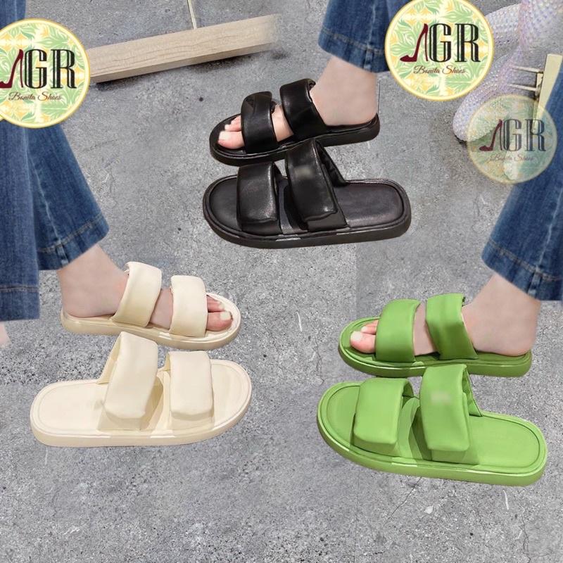 Dép xuồng 2 quai phồng 2 lớp siêu xinh cao 2cm