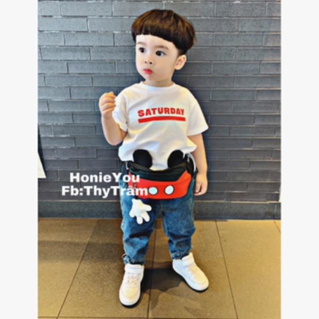 Áo Saturday /Quần baggy jean