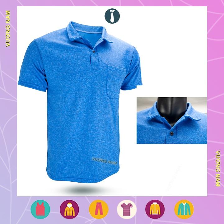 Áo thun nam trung niên 3 cái tay ngắn có cổ form rộng polo cotton đẹp trơn