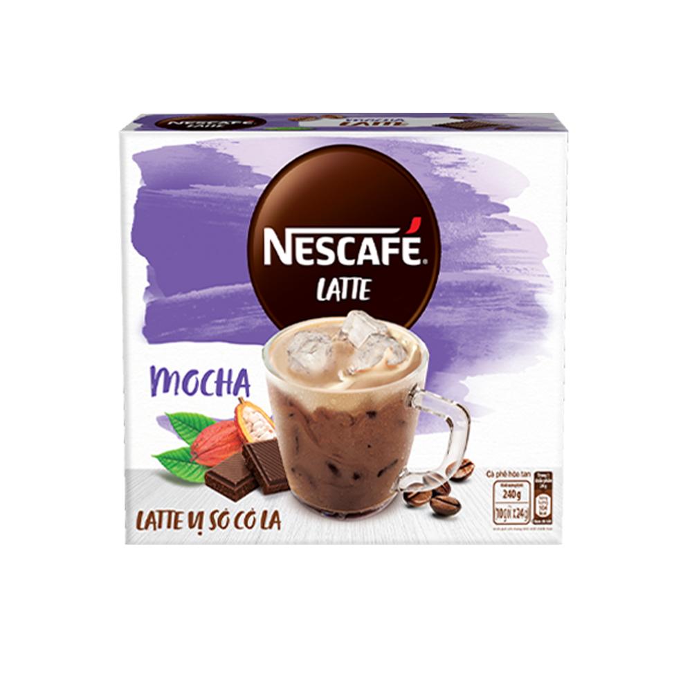 Combo 2 Hộp Cà phê hòa tan NESCAFÉ Latte Vị Sô cô la