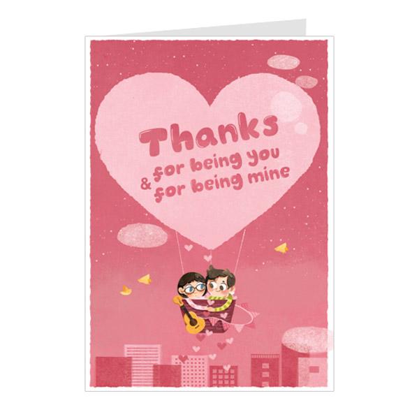 Thiệp tình yêu, love card - Thiệp Greenwood 10x15cm - LU36