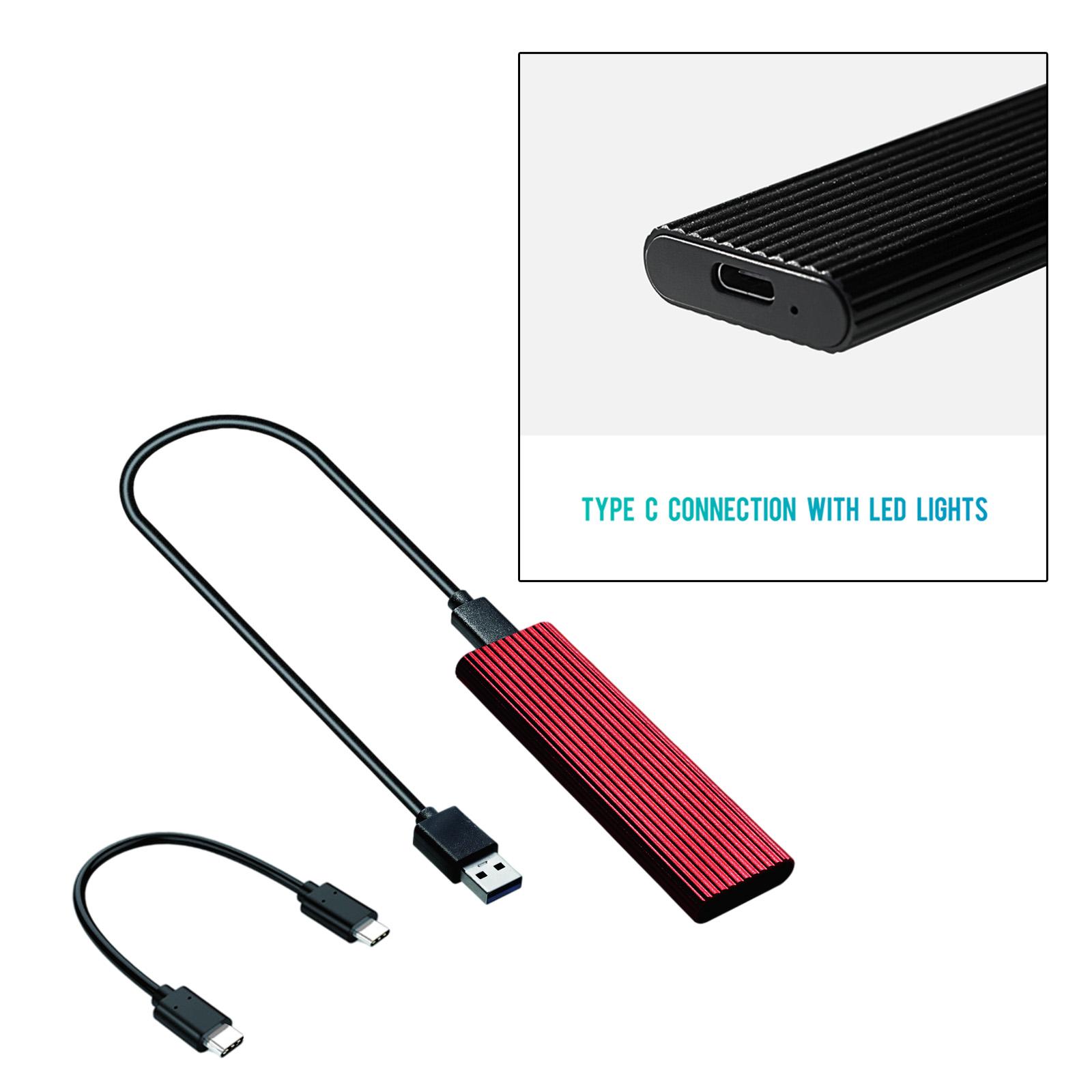 External M.2 NVME to USB 3.1 Enclosure Adapter, M.2 SSD Case with Type-C for 2230 2242 2260 NVMe SSD Content Designers 2TB