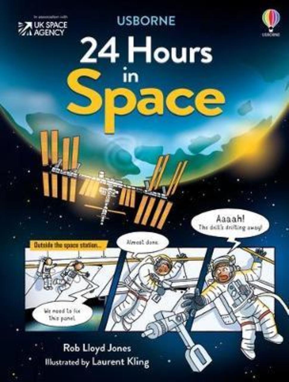 Sách - 24 Hours in Space by Rob Lloyd Jones (UK edition, hardcover)