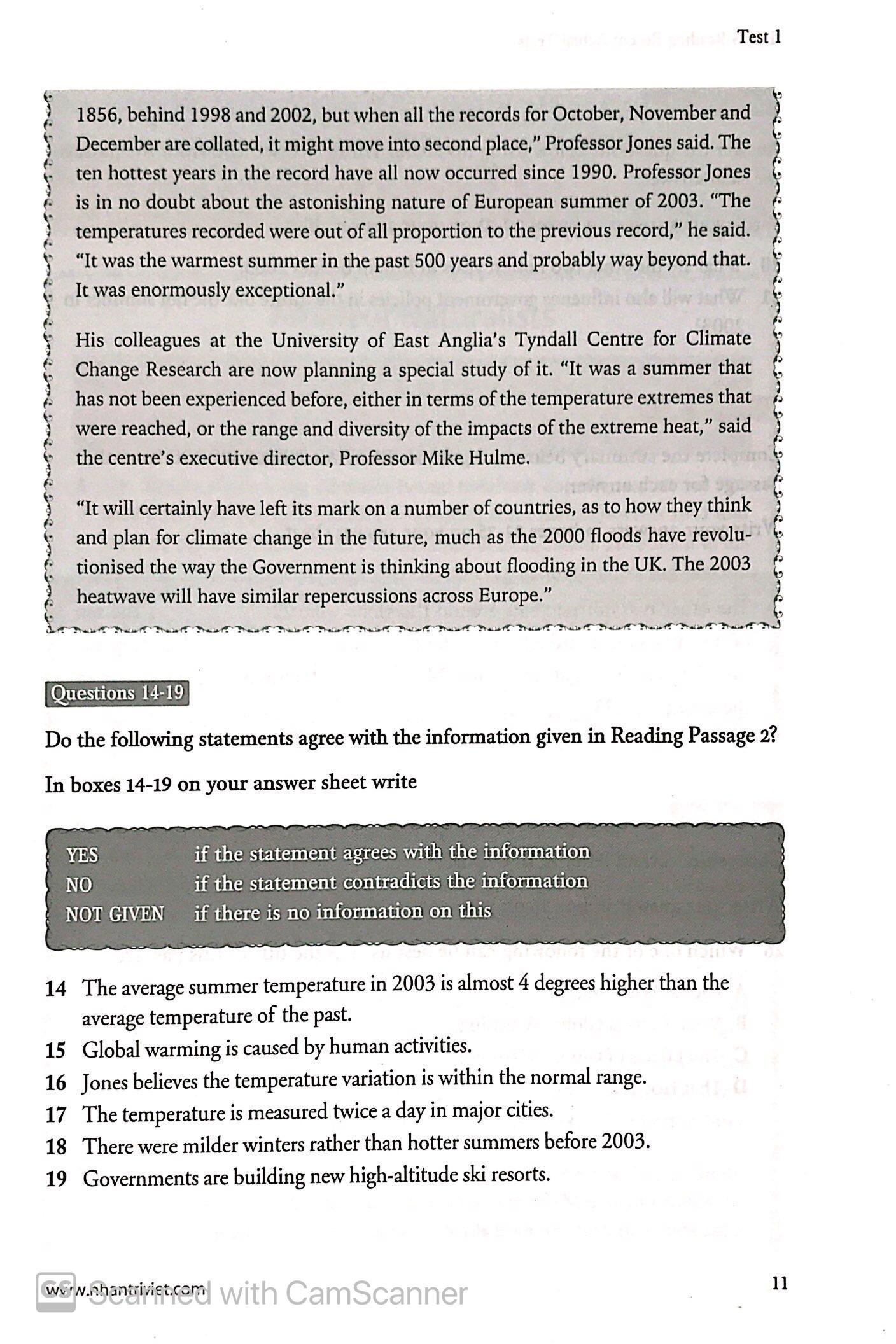 Sách IELTS Reading - Recent Actual Tests