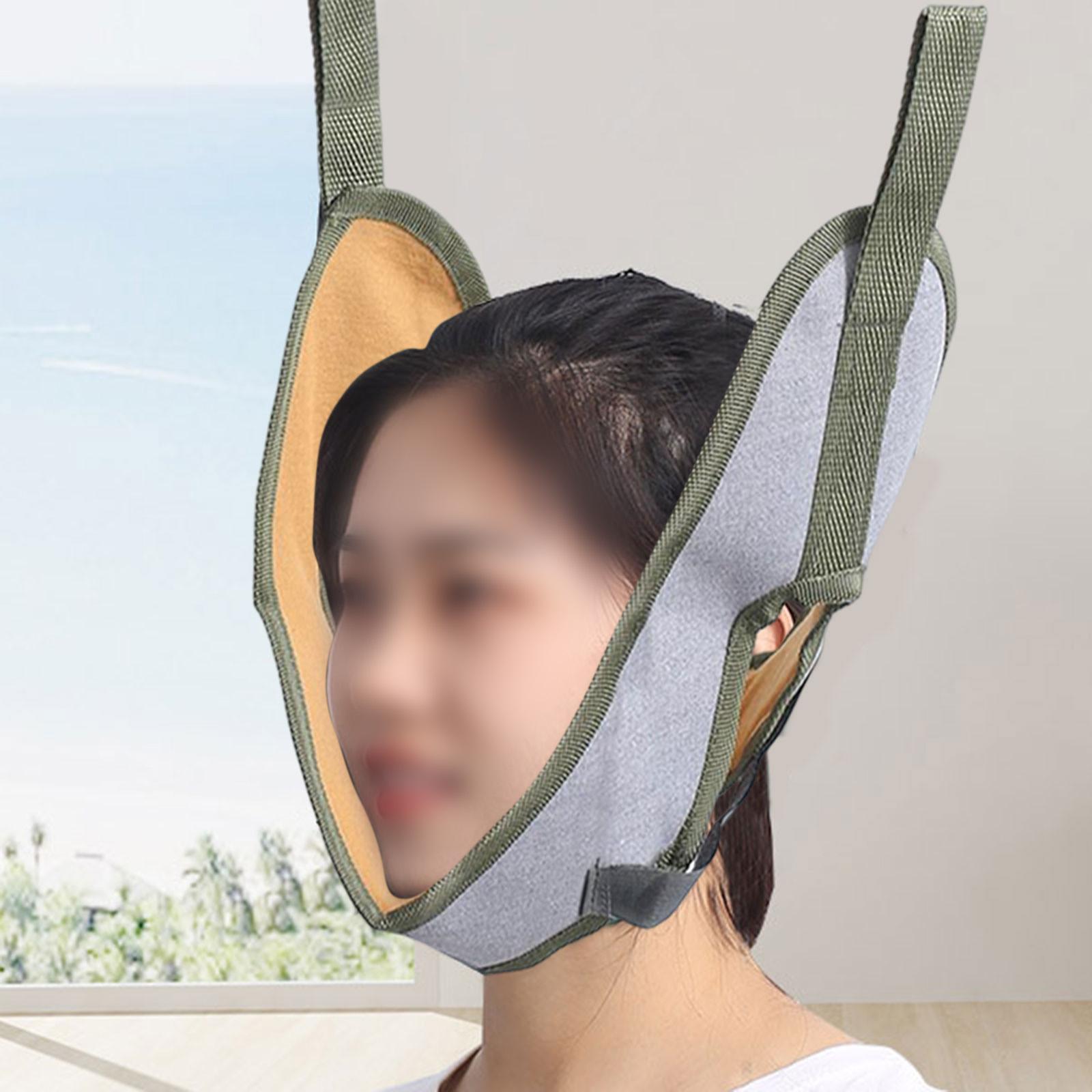 Neck Cervical Traction Device Belt Spinal over Door Chin Cover